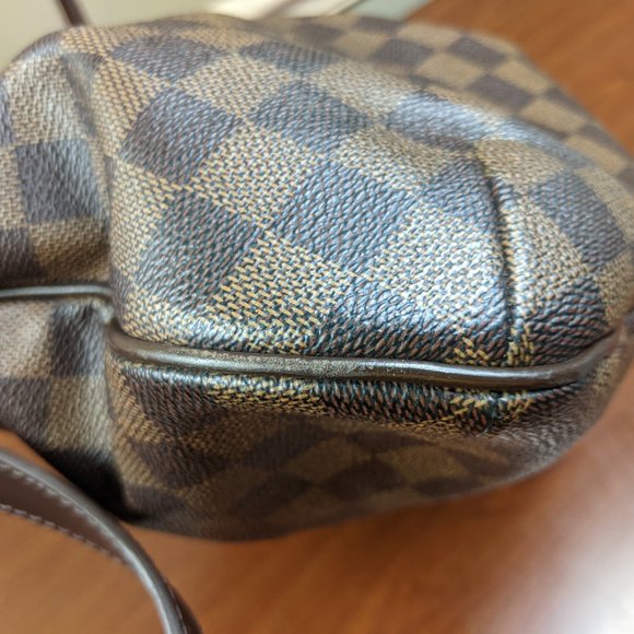 Auth LOUIS VUITTON Bloomsbury GM Damier Ebene Shoulder Crossbody Bag Brown - Picture 5 of 9